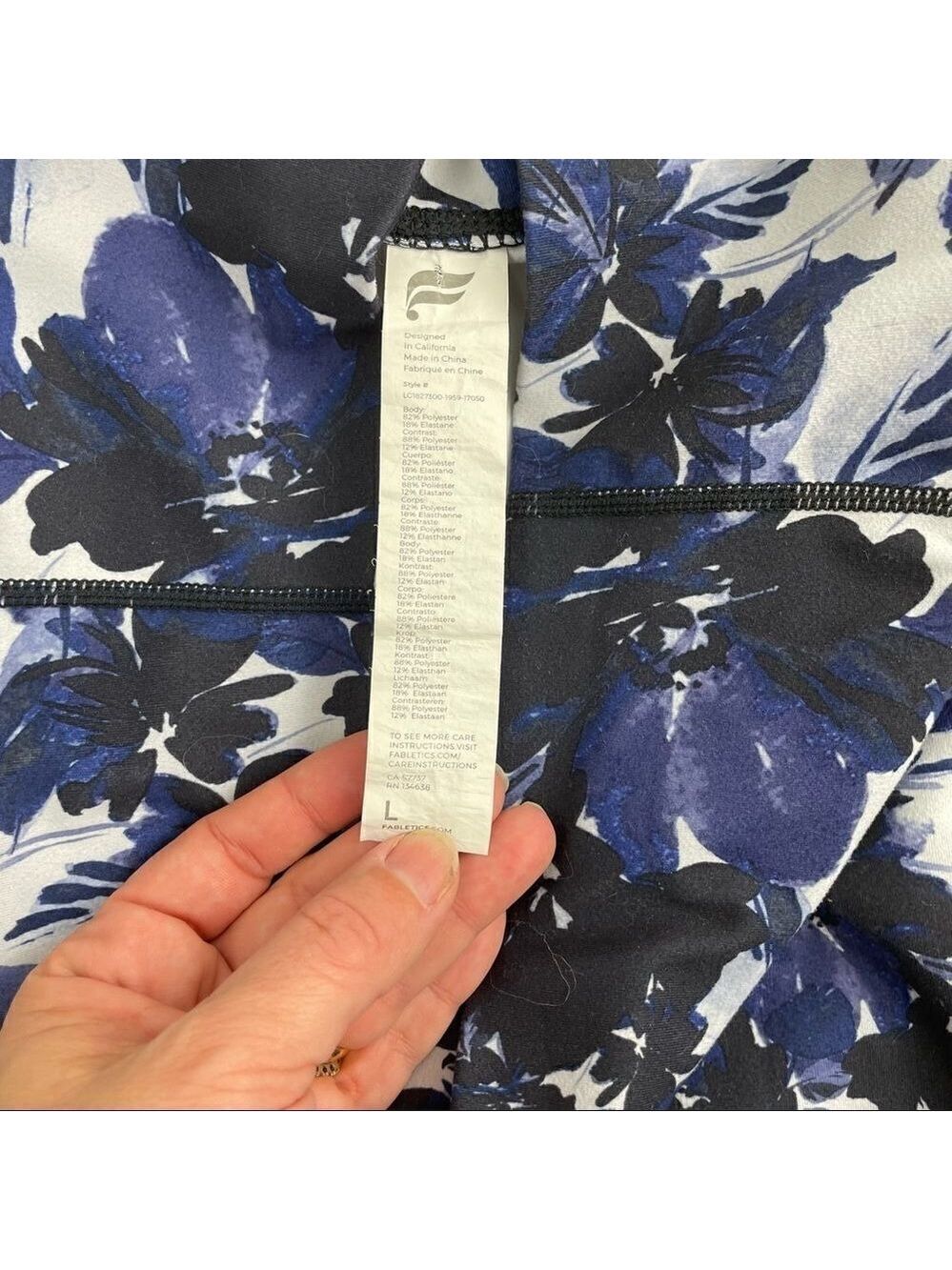 Fabletics Cashel Foldover PureLuxe Floral Leggings - Picture 6 of 7